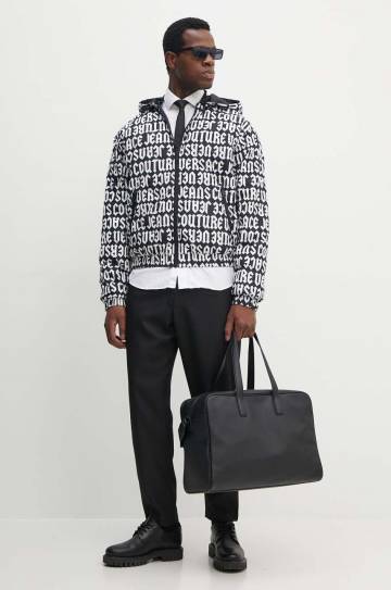 Двусторонняя куртка Versace Jeans Couture мужская цвет чёрный переходная 77GAUD16 CQD53 Двусторонняя куртка Versace Jeans Couture мужская цвет чёрный переходная 77GAUD16 CQD53