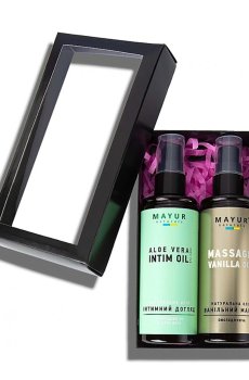 Подарочный набор для тела Mayur (масло для массажа, 120 мл + интимное масло, 120 мл)