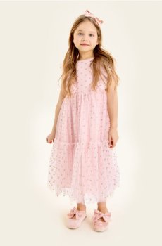 Тюлева сукня babydoll - рожевий