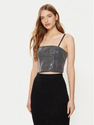 Guess Топ W5RH0G WGX40 Срібний Slim Fit Guess Топ W5RH0G WGX40 Срібний Slim Fit