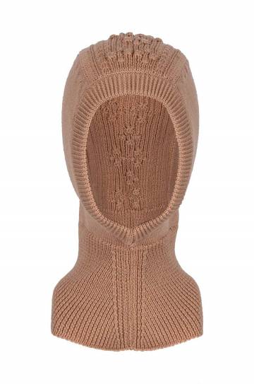 Детская шапка Konges Sløjd CABBY BALACLAVA цвет коричневый KS101215