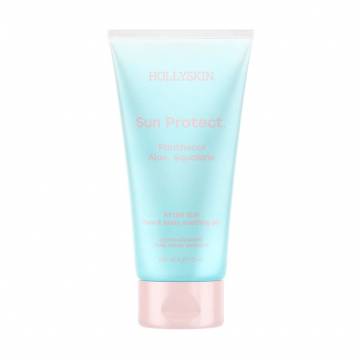 Успокаивающий гель после загара Hollyskin Sun Protect After Sun Face & Body Soothing Gel с алоэ вера и пантенолом, 150 мл Успокаивающий гель после загара Hollyskin Sun Protect After Sun Face & Body Soothing Gel с алоэ вера и пантенолом, 150 мл