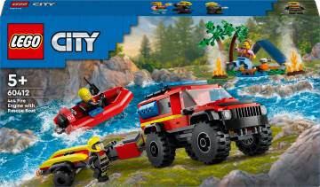 Конструктор LEGO City Пожежний позашляховик з рятувальним човном (60412) Конструктор LEGO City Пожежний позашляховик з рятувальним човном (60412)