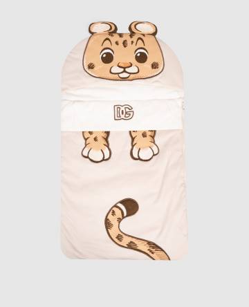 Детский бежевый конверт с аппликацией