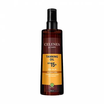 Масло для загара Celenes Herbal Tanning Oil SPF 15+, 200 мл Масло для загара Celenes Herbal Tanning Oil SPF 15+, 200 мл