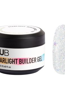 Моделирующий гель для ногтей NUB Starlight Builder Gel со светоотражающим эффектом, 02, 12 мл