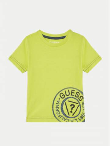 Guess Футболка N5RI15 K8HM4 Зелений Regular Fit Guess Футболка N5RI15 K8HM4 Зелений Regular Fit