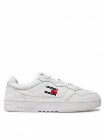 Tommy Jeans Снікерcи Tjm Cupsole Leather Ess EM0EM01443 Білий Tommy Jeans Снікерcи Tjm Cupsole Leather Ess EM0EM01443 Білий