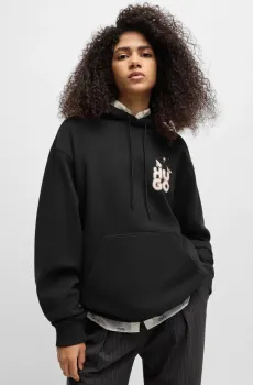 Женское черное худи Черный M HUGO 50534047;002