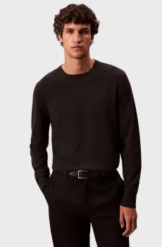 Мужской темно-серый шерстяной джемпер MERINO Серый XL Calvin Klein LV04LB305G