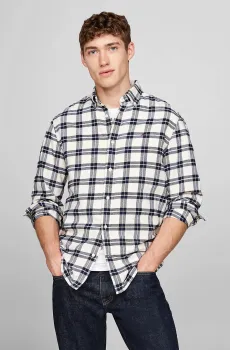 Мужская рубашка в клетку BRUSHED EASY CHECK RF Разноцветный M Tommy Hilfiger MW0MW37207