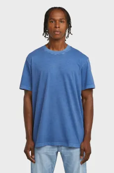 Мужская синяя футболка Overdyed Синий XXL G-Star RAW D27760,C756