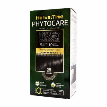 Безаммиачная краска для волос Herbal Time Phytocare Permanent Hair Color 3N Горький шоколад, 125 мл Безаммиачная краска для волос Herbal Time Phytocare Permanent Hair Color 3N Горький шоколад, 125 мл