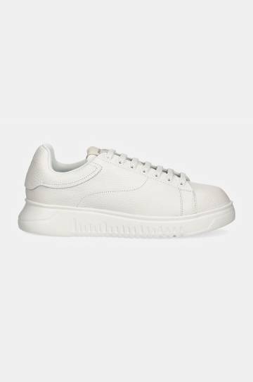 Кожаные кроссовки Emporio Armani цвет белый X4X264 XF768 00001 Кожаные кроссовки Emporio Armani цвет белый X4X264 XF768 00001