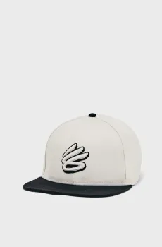 Мужская белая кепка M Curry Flatbrim Snapback Белый ONESIZE Under Armour 1383487-114