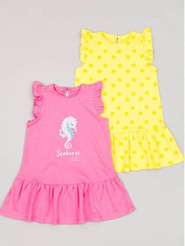 Zippy Комплект з 2 суконь ZBGAP0501 23007 Кольоровий Regular Fit Zippy Комплект з 2 суконь ZBGAP0501 23007 Кольоровий Regular Fit