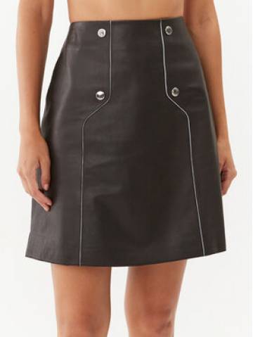Boss Шкіряна спідниця Seminta 50495166 Чорний Regular Fit Boss Шкіряна спідниця Seminta 50495166 Чорний Regular Fit