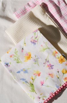 Кухонні рушники з весняним мотивом 3 pack - різнобарвний