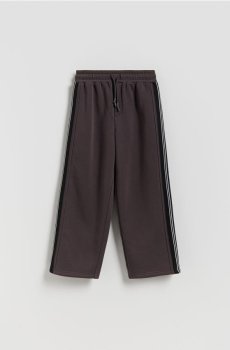Reserved - Спортивні штани з лампасами - темно коричневий - 078FO-89X