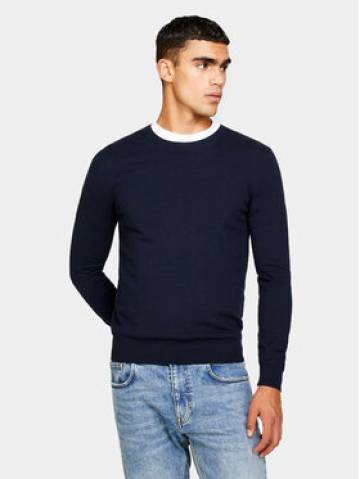 Sisley Светр 10F2S1C78 Cиній Slim Fit Sisley Светр 10F2S1C78 Cиній Slim Fit