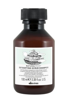 Бессульфатный детоксицирующий шампунь-скраб Davines NaturalTech Detoxifying Scrub Shampoo для атоничной кожи головы, 100 мл