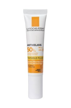 Легкий солнцезащитный флюид для лица La Roche-Posay Anthelios Invisible Fluid Fragrance Free, SPF 50+, 15 мл