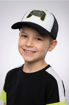 Кепка з козирком та вишивкою - чорний