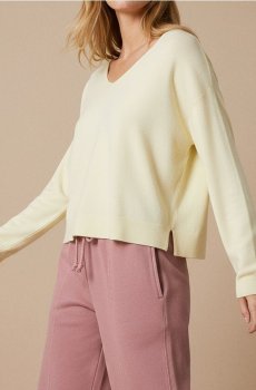 Вільний светр з віскозою - нюдовий
