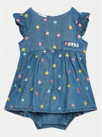 Guess Повсякденна сукня S4GG17 WFBS0 Cиній Regular Fit Guess Повсякденна сукня S4GG17 WFBS0 Cиній Regular Fit