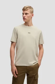 Мужская бежевая футболка Бежевый XL BOSS 50473278;271
