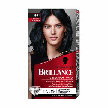 Интенсивная крем-краска для волос Brillance 891 Иссиня-черный, 160 мл Интенсивная крем-краска для волос Brillance 891 Иссиня-черный, 160 мл