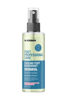 Освежающий спрей для ног Mr.Scrubber Foot Professional Care с маслом мяты и ментолом, 100 мл