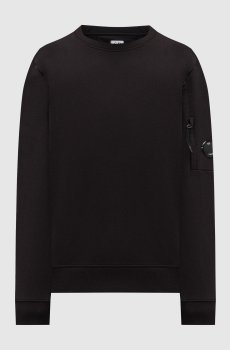 Черный свитшот с патчем логотипа