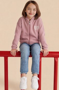 U.S. Polo Assn. Kids Girls Hooded Sweatshirt