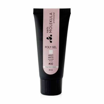 Полигель для ногтей Nails Molekula Professional Poly Gel 00 Milky White, 30 мл Полигель для ногтей Nails Molekula Professional Poly Gel 00 Milky White, 30 мл