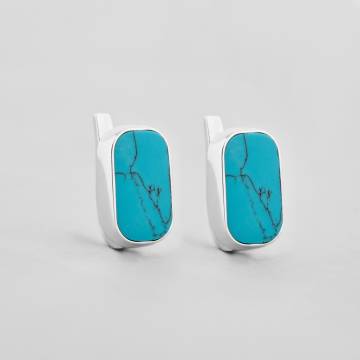 Серебряные серьги Minimal 1907-blue Серебряные серьги Minimal 1907-blue