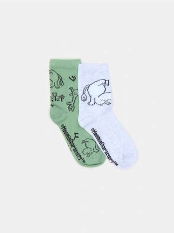 Шкарпетки, 2 пари The Moomins - різнобарвний Шкарпетки, 2 пари The Moomins - різнобарвний