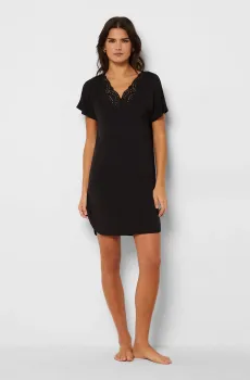 Женская черная ночная рубашка JOSEPHINE Черный S Etam 6544687