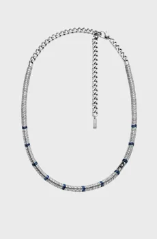 Мужское серебристое ожерелье Серебряный ONESIZE Diesel DX1576931
