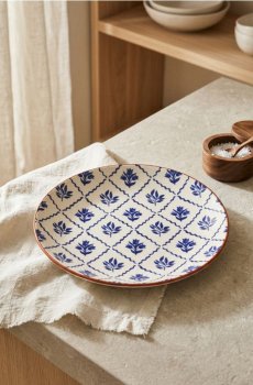 Керамічна тарілка - білий