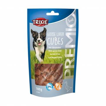 Лакомство для собак Trixie Premio Goose Liver Cubes с гусиной печенью, 100 г