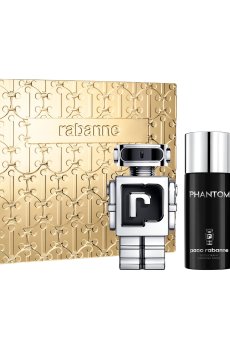 Парфюмированный набор мужской Rabanne Phantom Set (туалетная вода, 10 мл + туалетная вода, 100 мл + дезодорант-спрей, 150 мл)