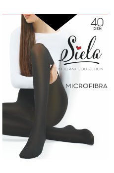 Колготки женские Siela Collant Collection Microfibra, 40 DEN, Nero, размер 4