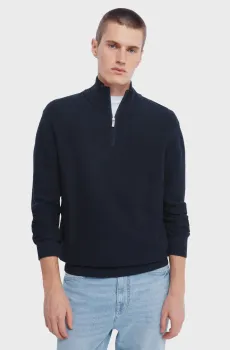 Мужская темно-синяя кофта Синий S SPRINGFIELD 1402519