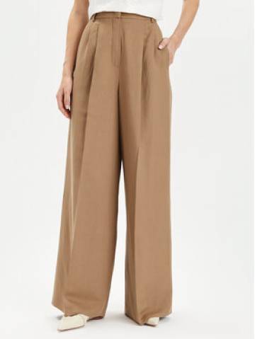 Weekend Max Mara Штани з тканини Diletta 2415131062 Коричневий Wide Leg Weekend Max Mara Штани з тканини Diletta 2415131062 Коричневий Wide Leg