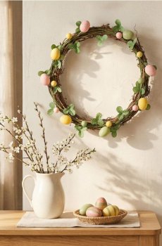 Великодній вінок - різнобарвний