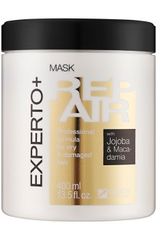 Маска EXPERTO+ Repair Mask для восстановления сухих и поврежденных волос, 400 мл