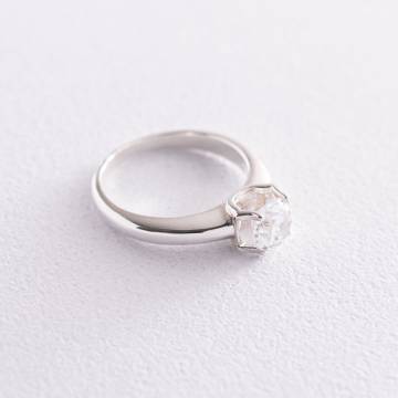 Серебряное кольцо с фианитом 111896 Серебряное кольцо с фианитом 111896