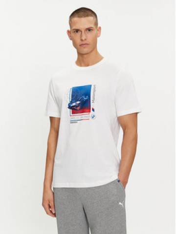 Puma Футболка BMW MMS Car Graphic 624158 Білий Regular Fit Puma Футболка BMW MMS Car Graphic 624158 Білий Regular Fit