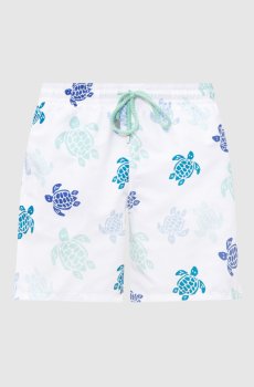Белые шорты для плавания Tortues Multicolores
